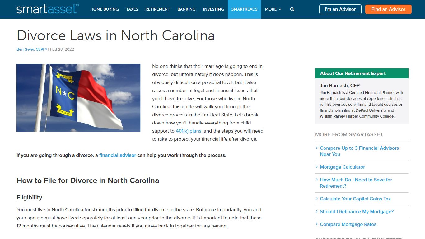 Divorce Laws in North Carolina: What You Need to Know - SmartAsset
